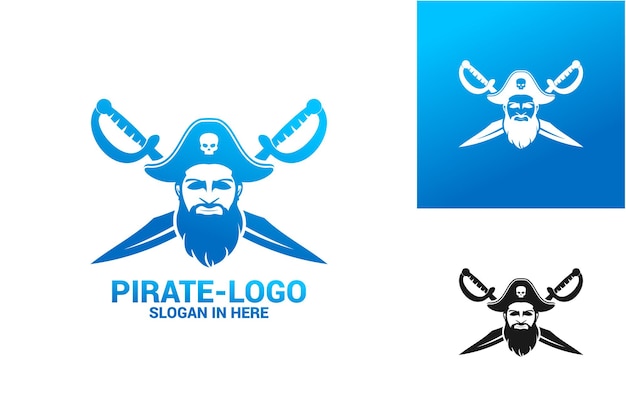 Pirate Logo Template Design vecteur, emblème, Design Concept, symbole créatif, icône
