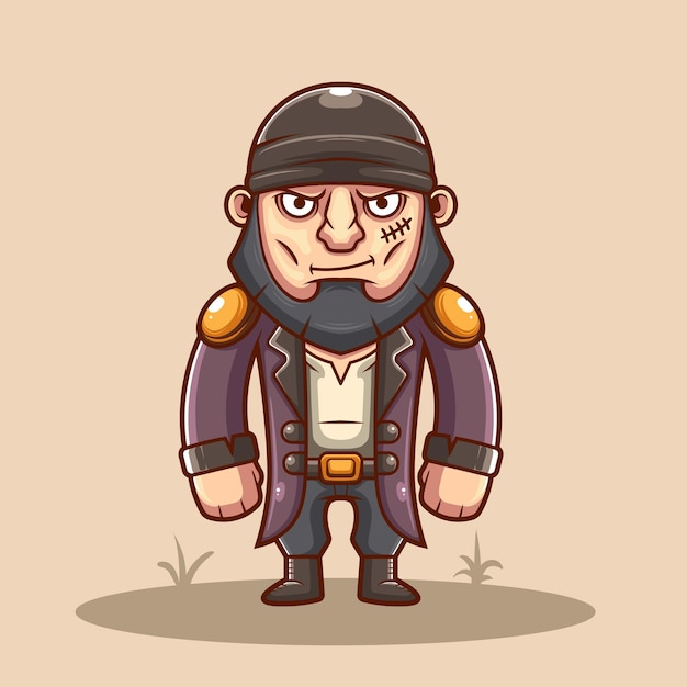 Pirate mascotte 04