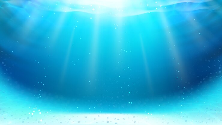 Vecteur piscine sous-marine avec rayons de soleil