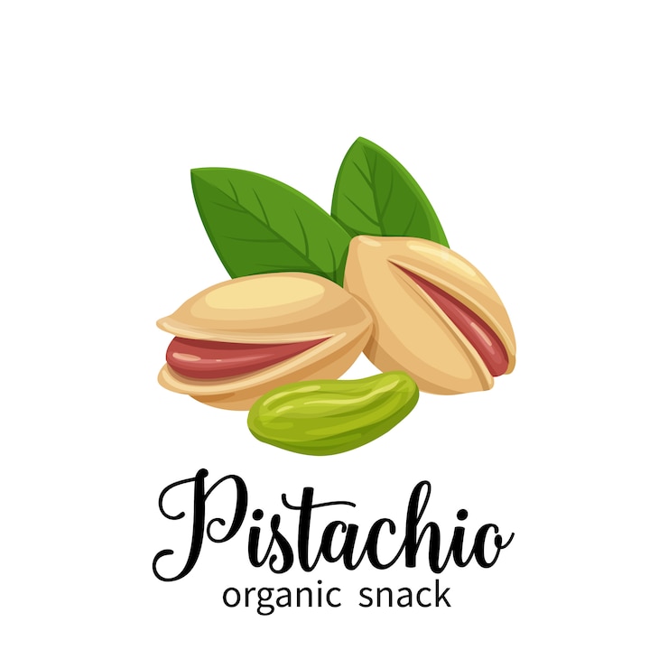 Vecteur pistache en style cartoon