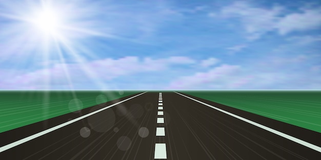Piste de course, route route.