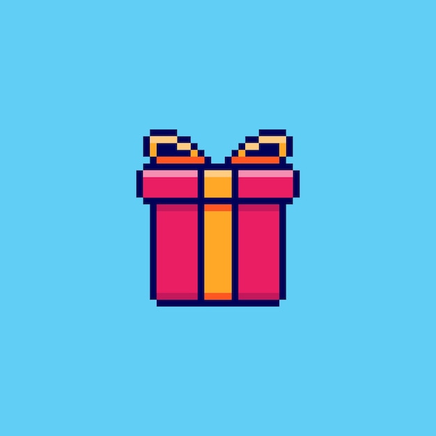 Pixel art conception d'actifs de jeu cadeau