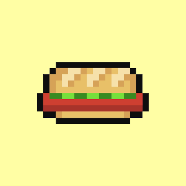 pixel art de la restauration rapide