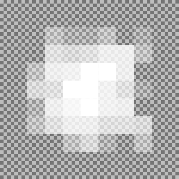 Pixel Censeur Signe Vecteur Censuré Fond Transparent