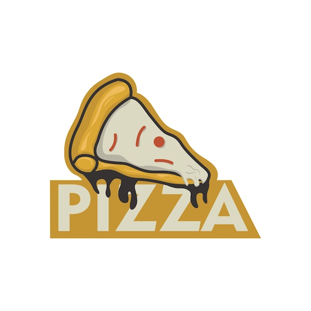 Pizza Logo Concept Design Illustration