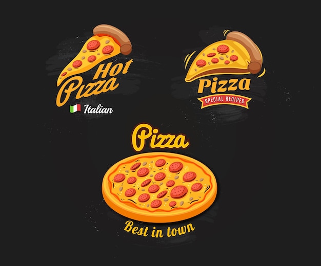 Vecteur la pizza vectorielle