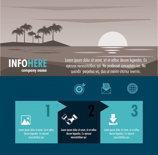 Plage Et Voyage Infographie De Brochure