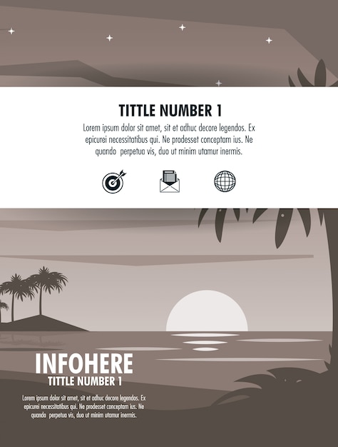 Plage Et Voyage Infographie De Brochure