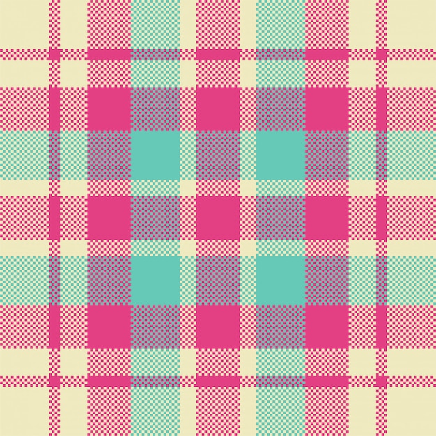 Plaid De Modèle Sans Couture Moderne. Tissu à Texture Carrée. Textile écossais Tartan. Ornement De Madras De Couleur De Beauté.