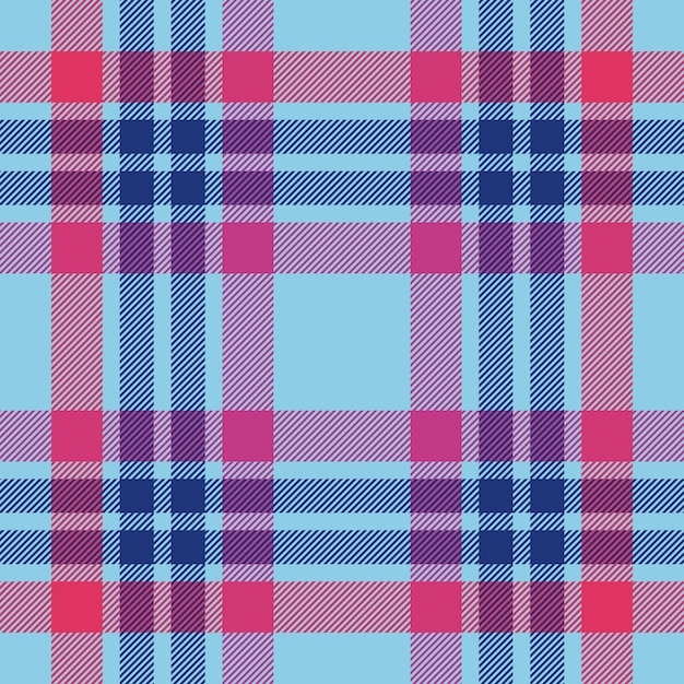 Plaid textile de fond de tissu tartan sans couture avec une texture de vérification de modèle de vecteur