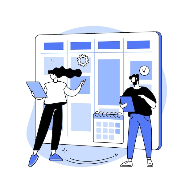 Plan de contenu concept abstrait illustration vectorielle