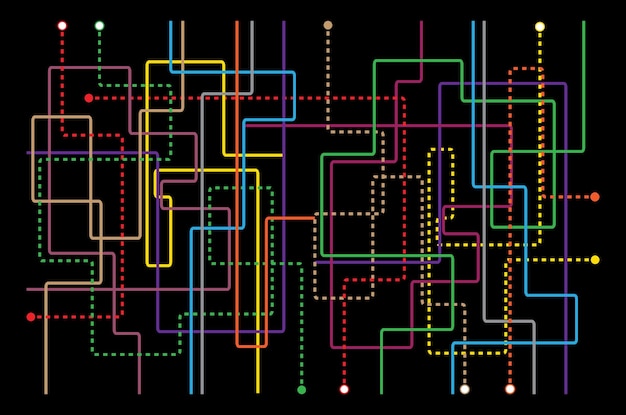 Plan du métro du métro plan du métro DLR et système de traverses
