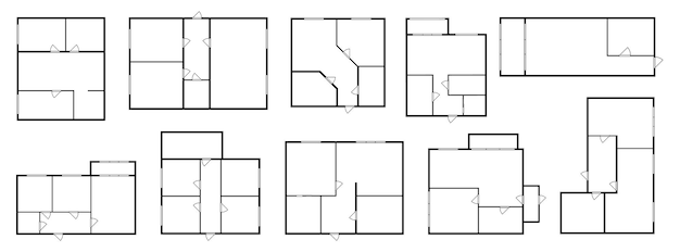 Plan D'étage Vue De Haut Conception Intérieure