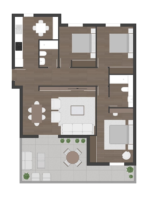 Vecteur plan d'étage