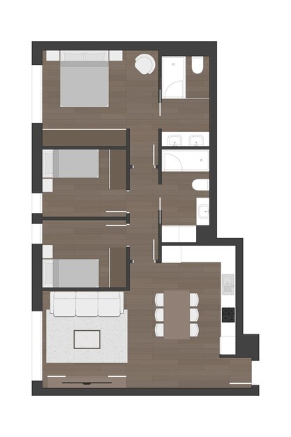 Vecteur plan d'étage