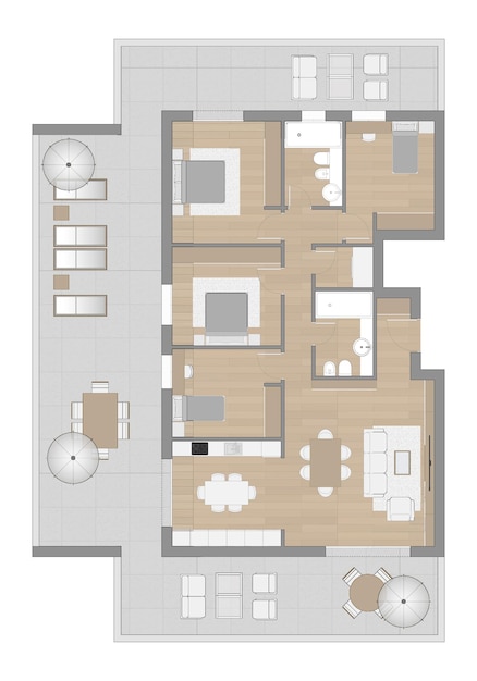 Vecteur plan d'étage