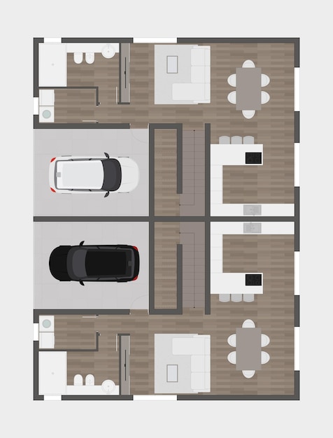 Vecteur plan d'étage