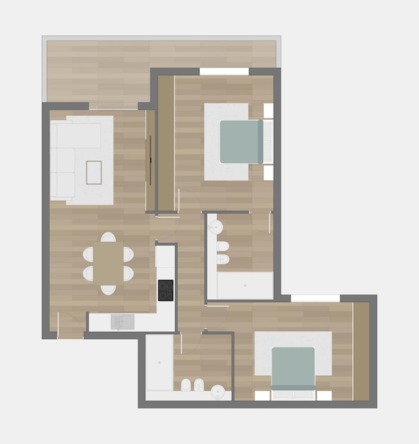 Vecteur plan d'étage