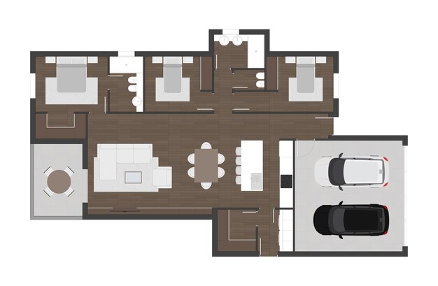 Vecteur plan d'étage