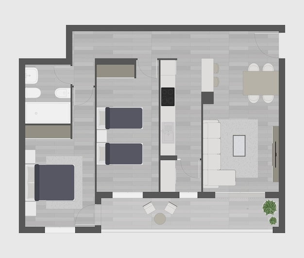 Vecteur plan d'étage