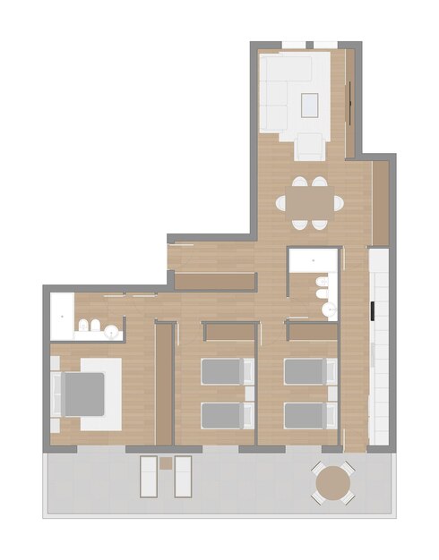 Vecteur plan d'étage