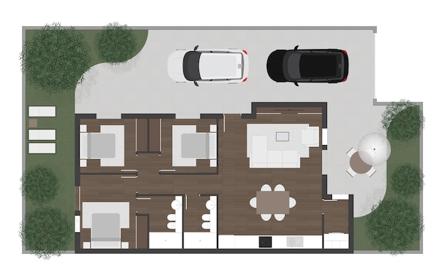 Vecteur plan d'étage