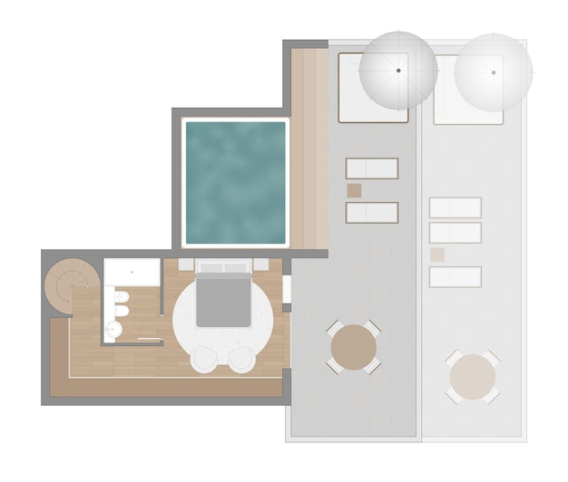 Vecteur plan d'étage