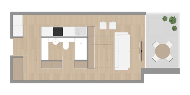 Vecteur plan d'étage