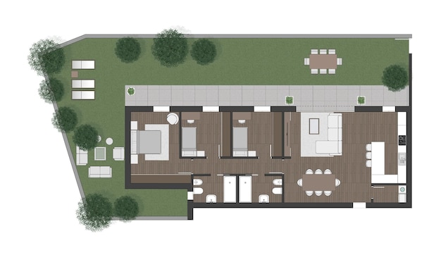 Vecteur plan d'étage