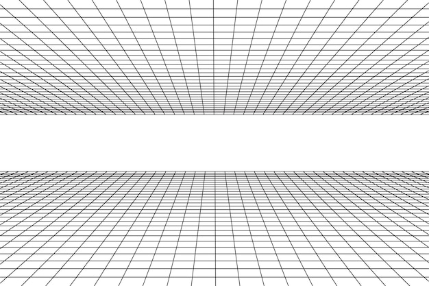 Vecteur plan de grille avec ligne horizontale