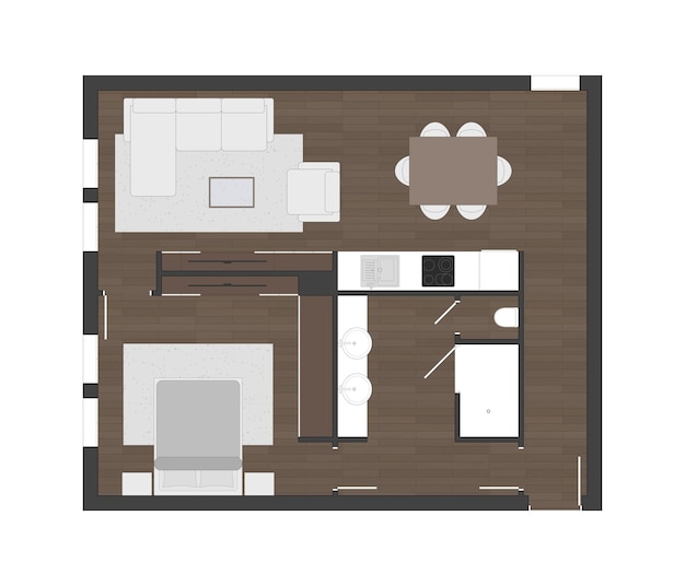 Vecteur plan de plancher