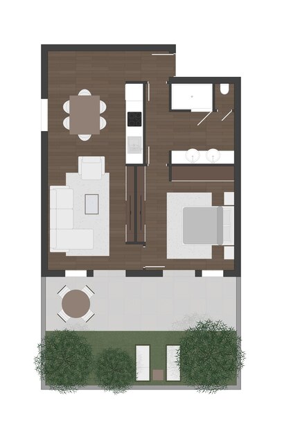 Vecteur plan de plancher