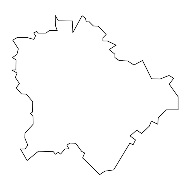 Plan de la ville de Budapest district administratif de Hongrie Illustration vectorielle