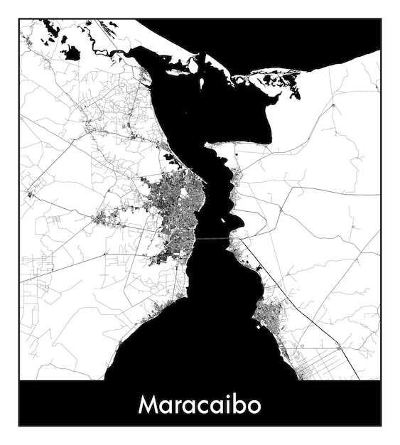 Plan De La Ville Minimale De Maracaibo (venezuela, Amérique Du Sud)