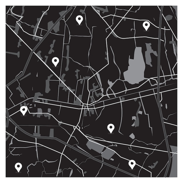 plan de la ville pour tout type de graphiques d'informations numériques et de publications imprimées.