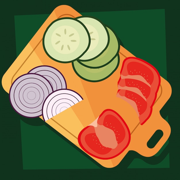 Planche De Cuisine Avec Des Légumes Frais