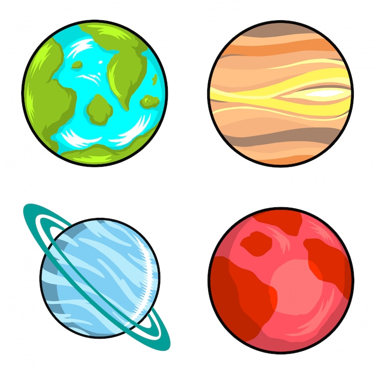 Vecteur planètes