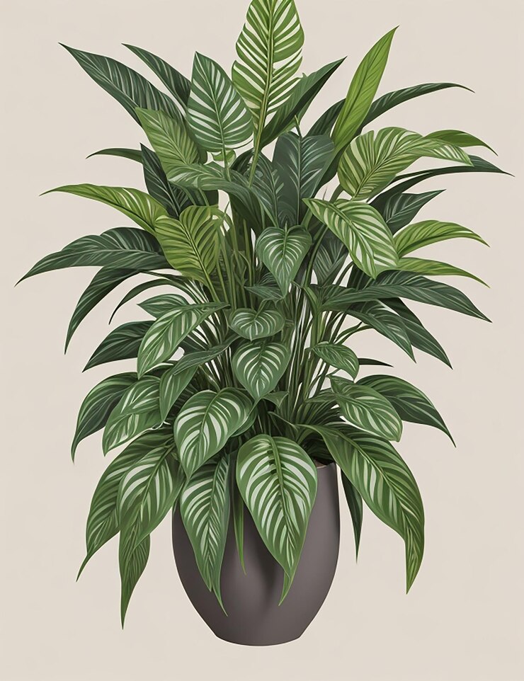 Vecteur plante d'intérieur de plante décorative maison verte de vecteur pour la décoration intérieure