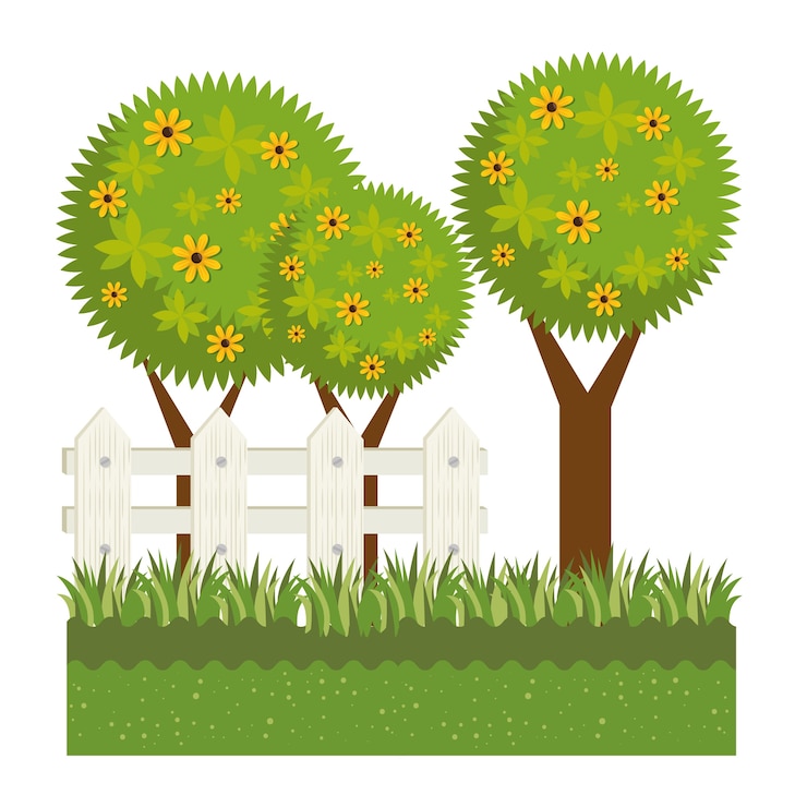 Vecteur plantes de jardin mignon