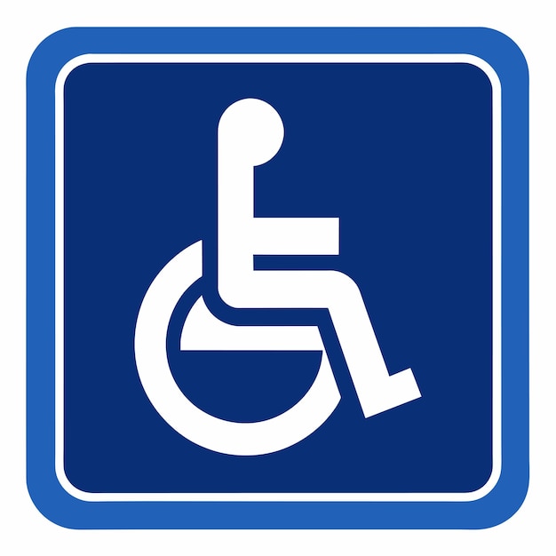 Vecteur plaque de stationnement réservée aux personnes handicapées ou à l'accessibilité 5