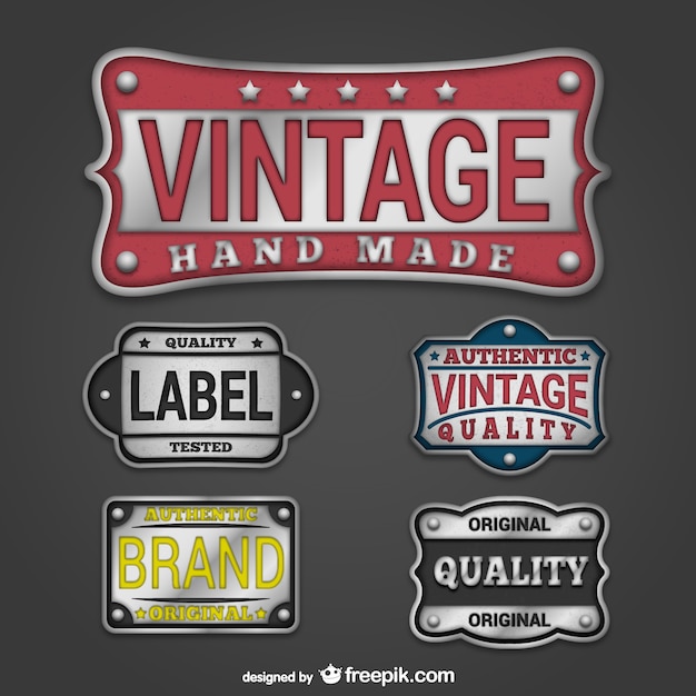 Plaques De Marque Vintage