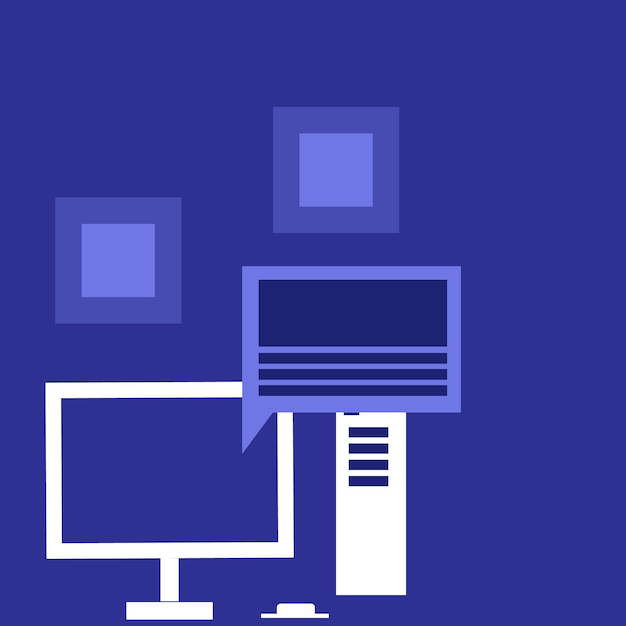 plat ilustration numérique web simple gapich dsign