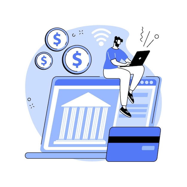 Plate-forme bancaire ouverte concept abstrait illustration vectorielle
