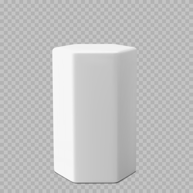 Plate-forme de base de podium à socle blanche d piédestal de support rond blanc pour la présentation du produit