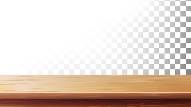 Vecteur plateau en bois. support vide pour afficher votre produit
