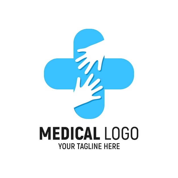 Vecteur plus le modèle de conception de logo de soins médicaux inspiration vector illustration