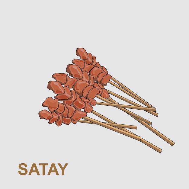 Png de Satay Maranggi Asian Food Sate nourriture traditionnelle asiatique sate