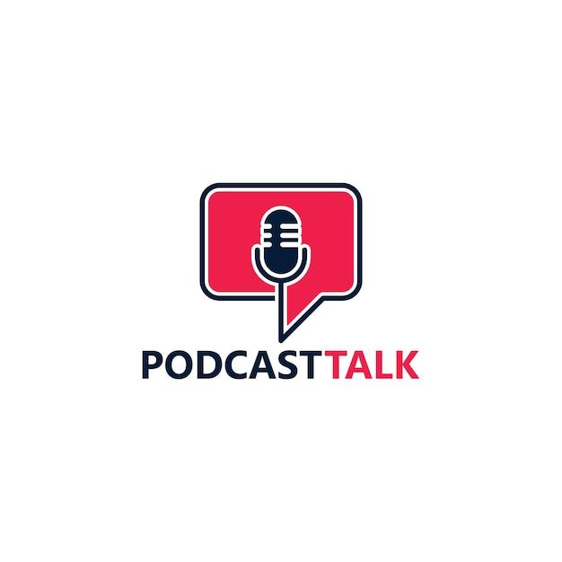 Podcast Talk Logo Template Design