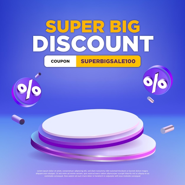 podium 3d super grande vente discount
