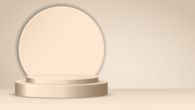 podium minimaliste piédestal affichage de produits abstraits